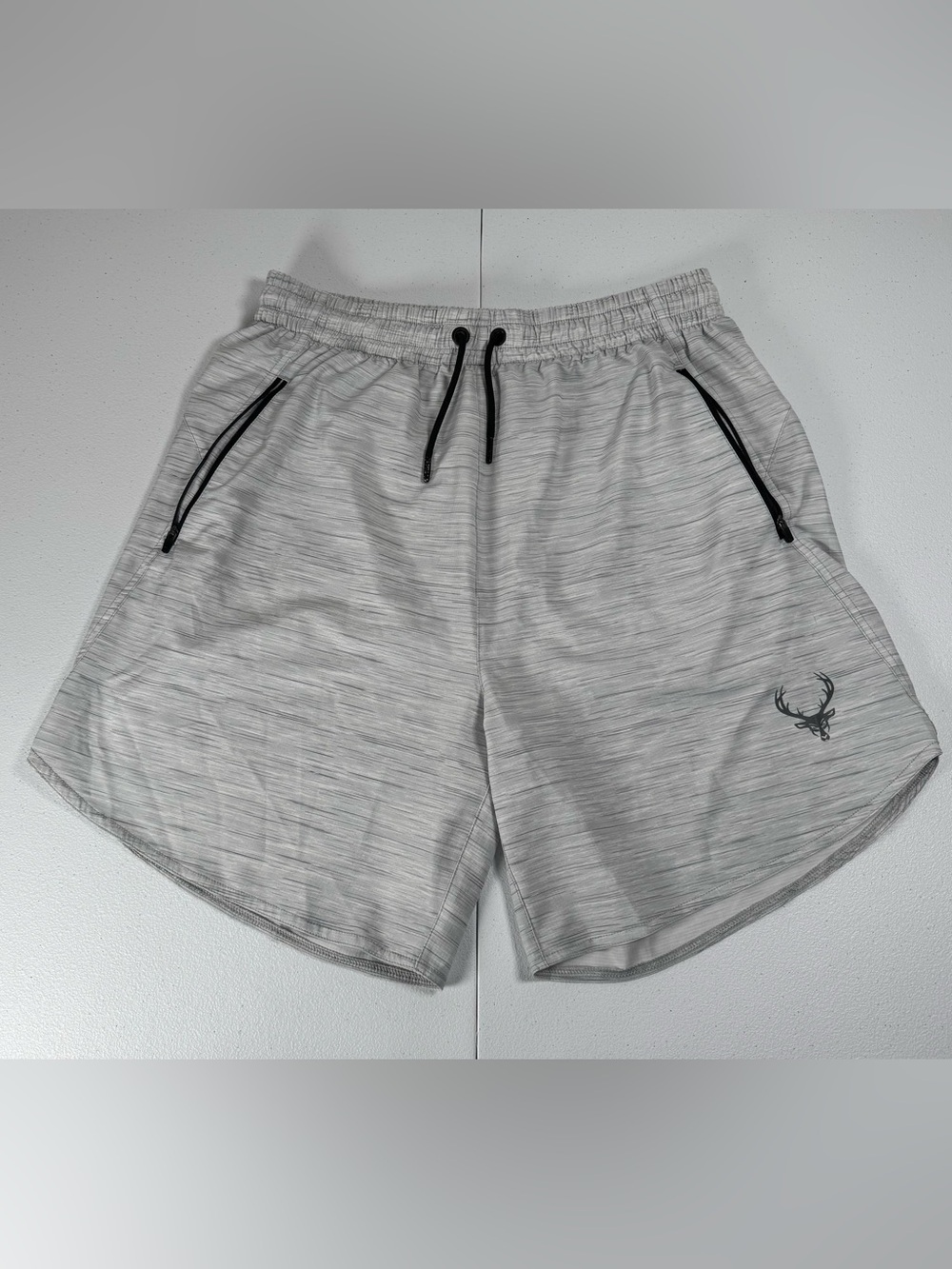 Bucked Up Momentum 7” Unlined Training Shorts Heather Gray Men’s XL EUC